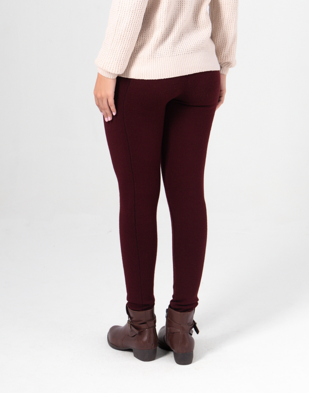 Legging Tricot Invernada Stripe Bordeaux