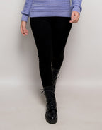 Legging Tricot Invernada Stripe Preta