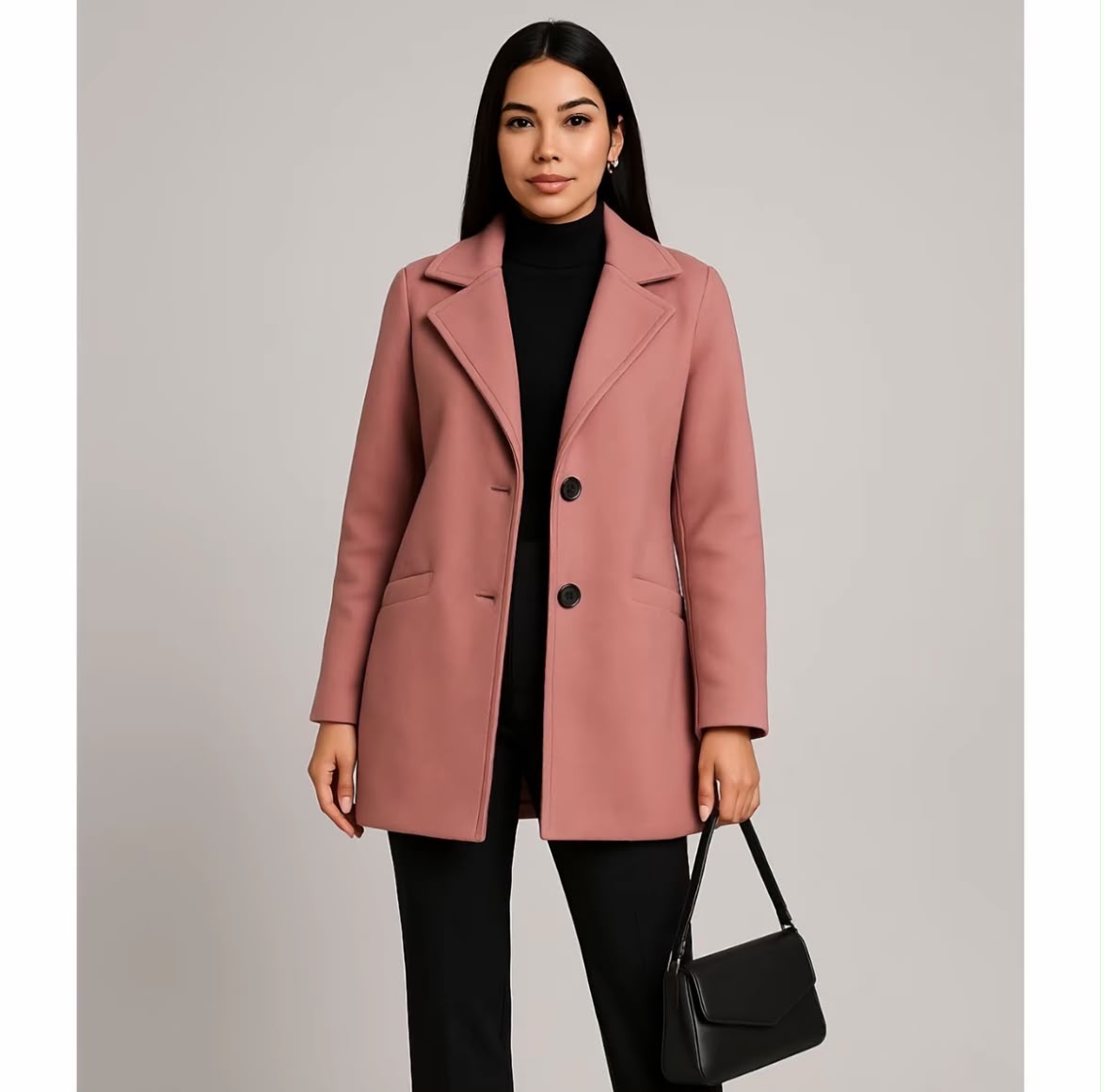 Casaco Sobretudo Blazer Feminino — Lã Batida | Oferta Especial de Inverno