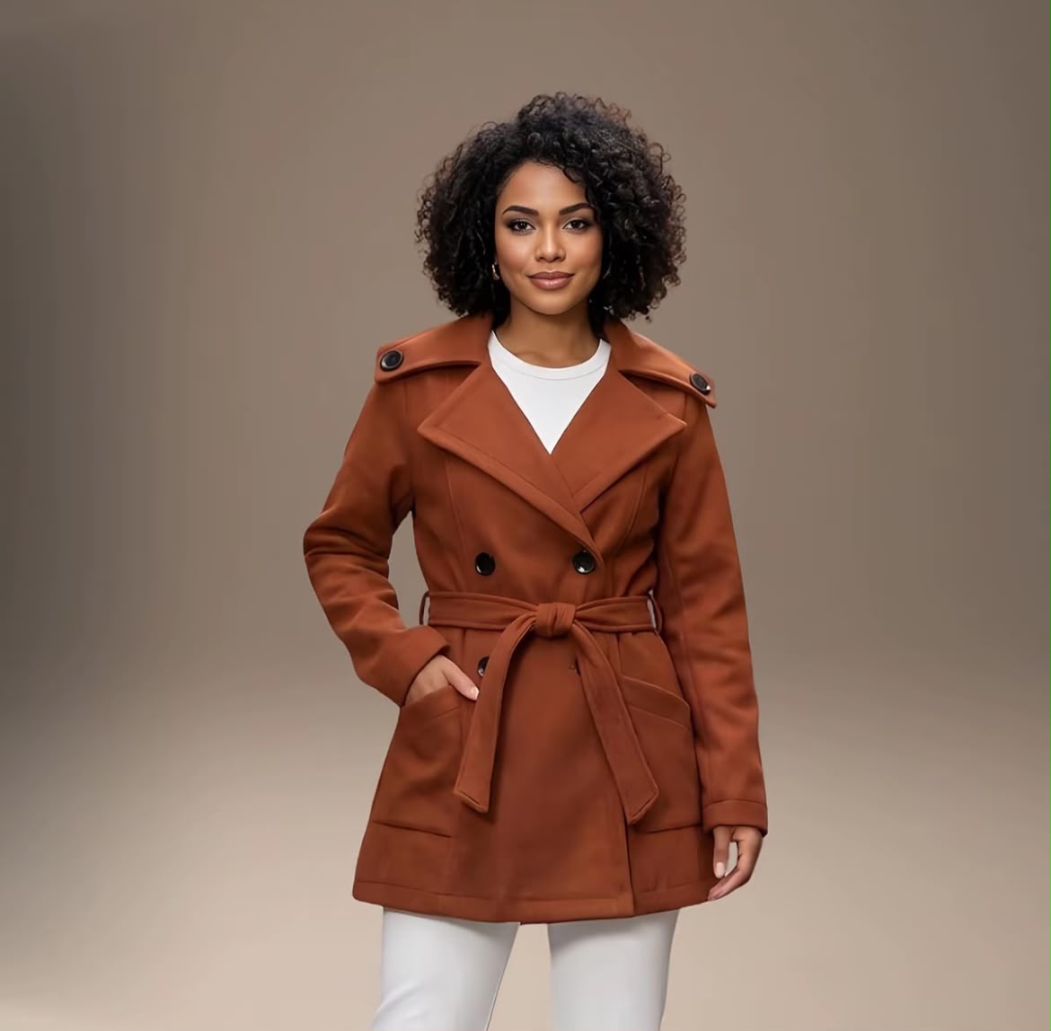 Casaco Sobretudo Trech Coat Lã | Oferta Especial de Inverno