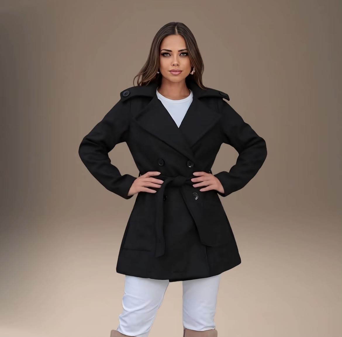 Casaco Sobretudo Trech Coat Lã | Oferta Especial de Inverno