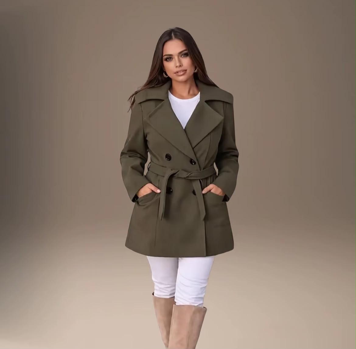 Casaco Sobretudo Trech Coat Lã | Oferta Especial de Inverno