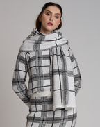 Xale Tartan Dunbar Branca