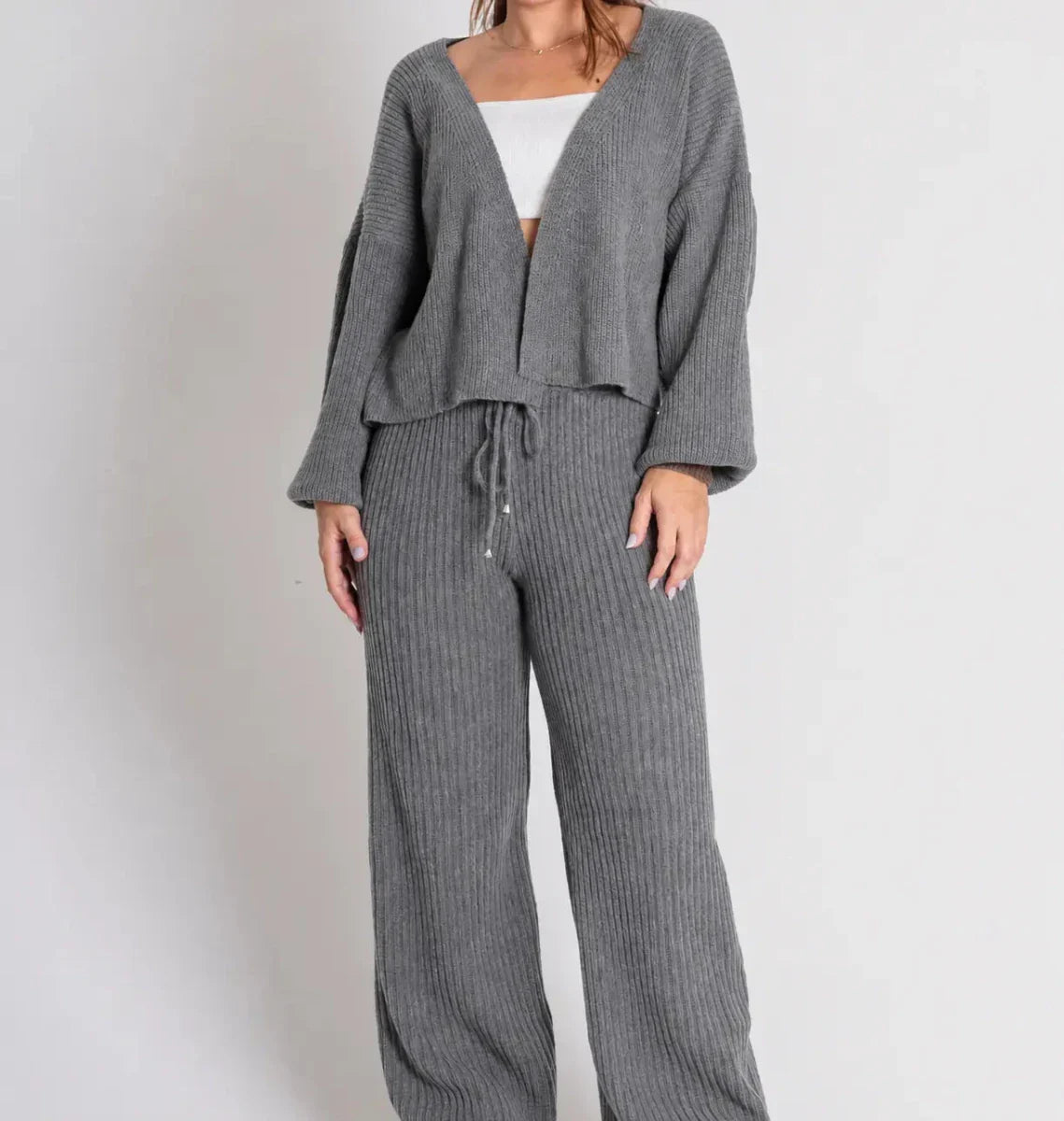 (KIT COM 2) Conjuntinho Julie Trico Premium (Blusa + Calça) | OFERTA DE OUTONO/INVERNO