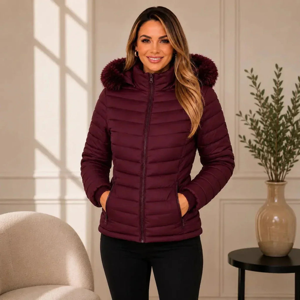 [ULTIMAS UNIDADES] Kit 2 Jaquetas Puffer Peluciada Impermeável Feminina - Oferta especial de Inverno